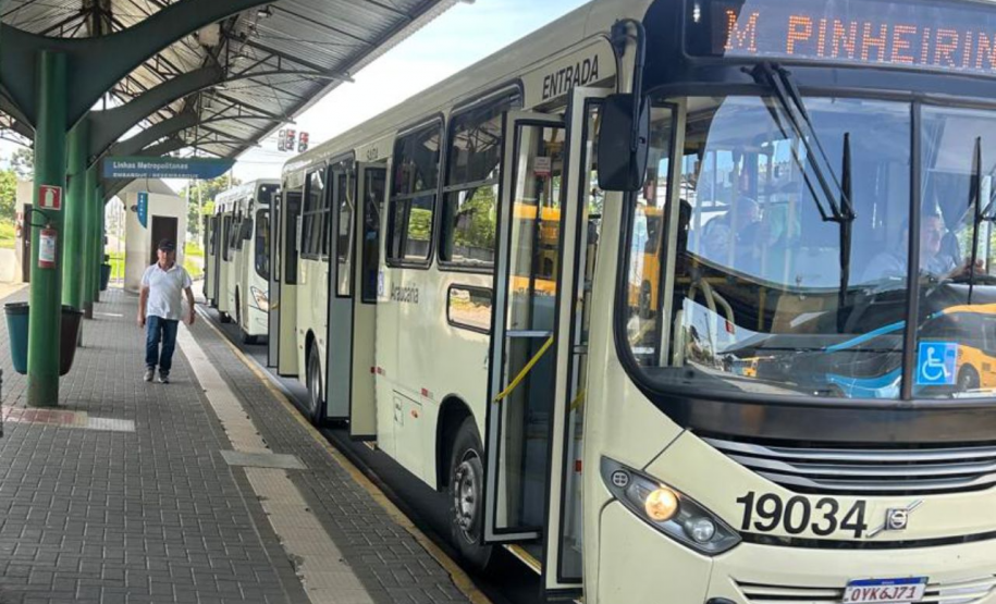 Agepar realiza fiscalização em terminais metropolitanos de Araucária