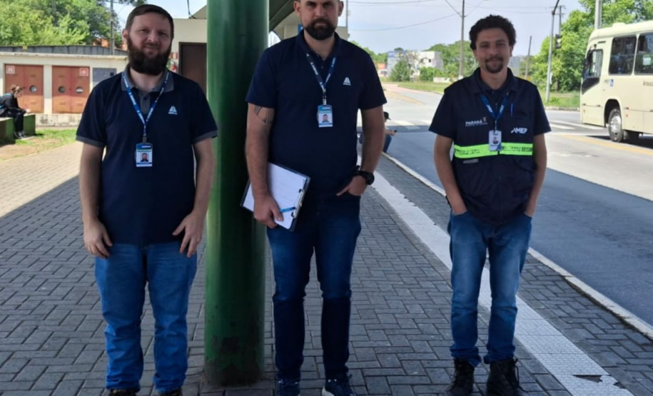 Agepar realiza fiscalização em terminais metropolitanos de Araucária