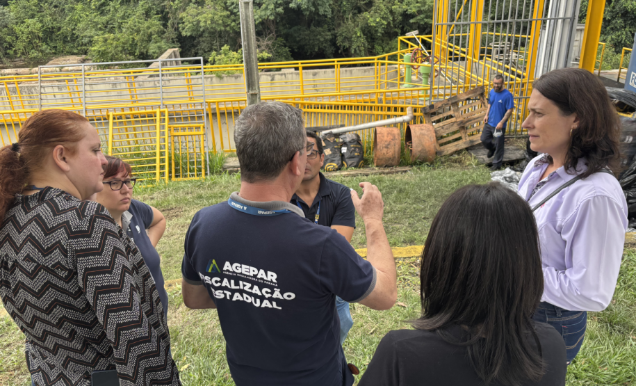Sanepar - Agepar realiza fiscalização Ponta Grossa