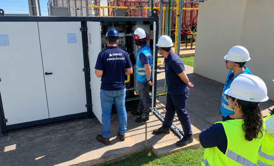 Agepar realiza fiscalização em unidades operacionais da Compagas no Norte do Paraná