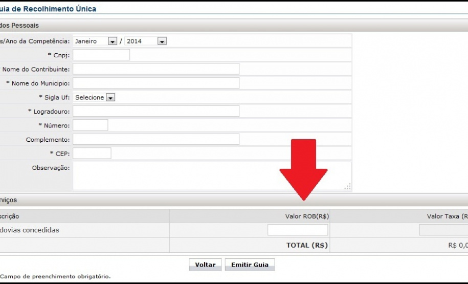 ATENÇÃO CONCESSIONÁRIOS:
MUDANÇA NO PREENCHIMENTO DA GTR/AGEPAR