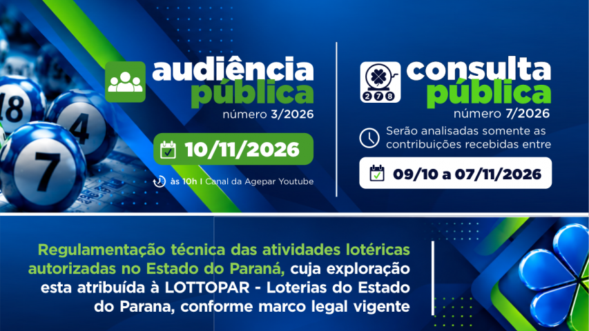 Agepar abre Consulta e Audiência Pública sobre a regulação das loterias no Paraná.png
